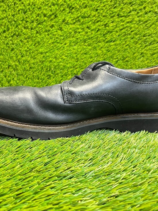 Clarks Bayhill Mens Size 12 Black Casual Leather Plain Toe Oxford Dress Shoes main image 7